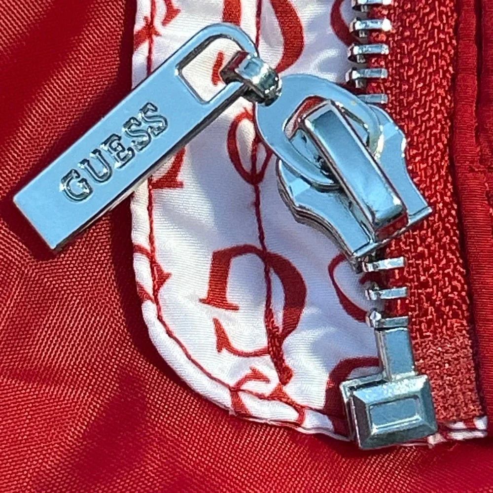 Guess‎ Los Angeles Mens Red White Logo Puffer Jacket XL Q05I.03RCJ80